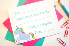 Thank You Notes - Set of 10 Flat Note Cards