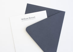 Personalized Stationery - Set of 10 Flat Note Cards