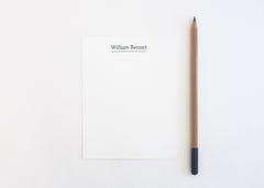 Personalized Stationery - Set of 10 Flat Note Cards