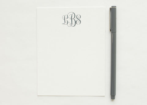 Personalized Stationery - Set of 10 Flat Note Cards
