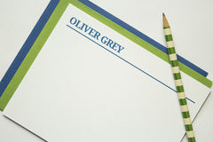 Personalized Stationery - Set of 10 Flat Note Cards