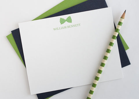 Personalized Stationery - Set of 10 Flat Note Cards