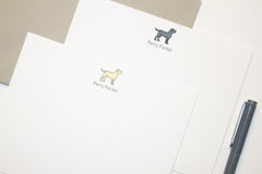 Personalized Stationery - Set of 10 Flat Note Cards